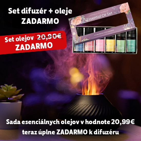 Aroma difuzér Flame + oleje ZADARMO