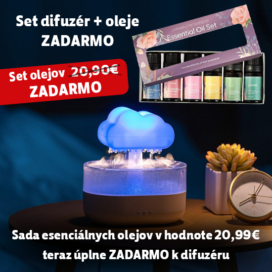 Aroma difuzér Cloud + oleje ZADARMO